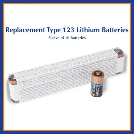 Zoll AED Replacement Type 123 Lithium Batteries Sleeve of 10