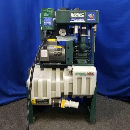 RAMVAC Bulldog QT Dental Vacuum System Positive Displacement Rotary Vane Pump