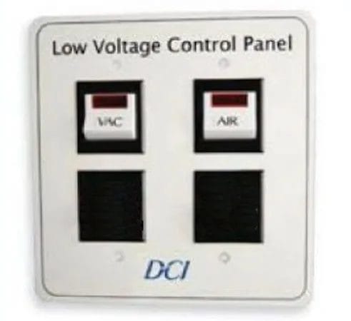 DCI Low Voltage Dual 2 Switch Control Panel for Dental Vacuum, Air, or Water