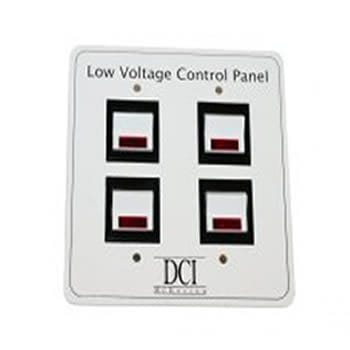 DCI Low Voltage Quad Switch Control Panel for Dental Vacuum / Air / Water – 2904
