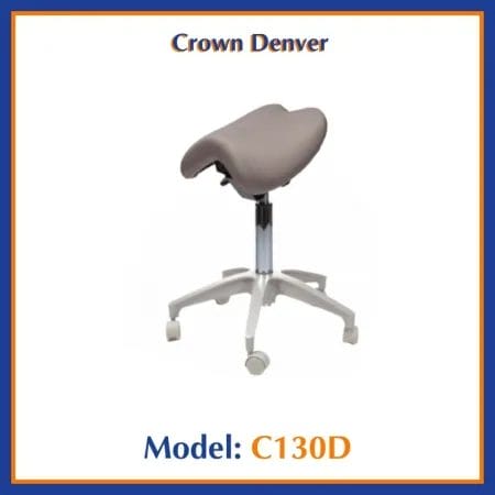 Crown Denver Dentist Operator Saddle Stool C130D