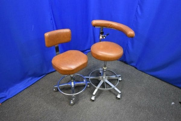 Dental Stool Pair Includes Dentist and Dental Assistant Stool