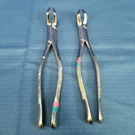 Parkell 53R and Schein 53L Stainless Steel Extraction Forceps